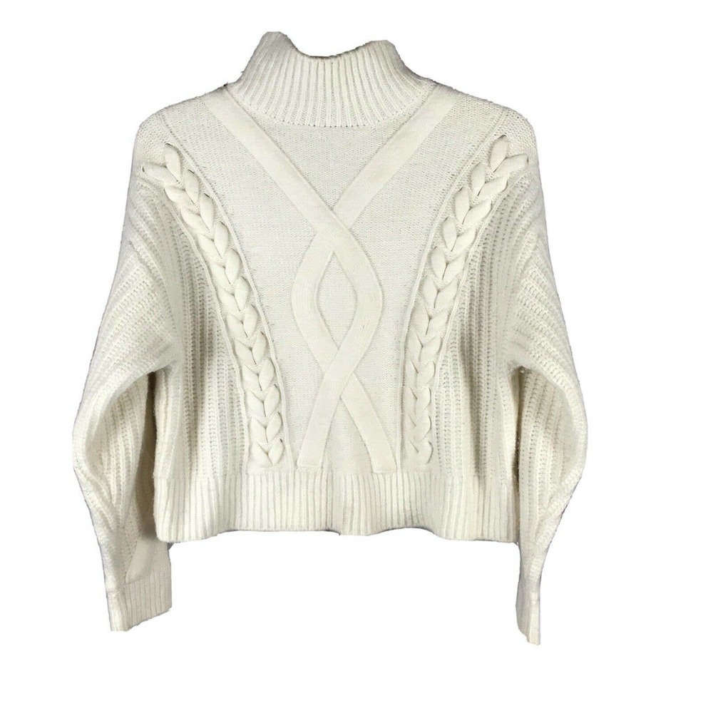 Elizabeth and James Turtleneck Sweater Cable - Picture 2 of 11